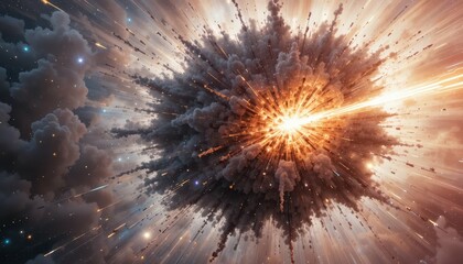 Poster - Explosive Starburst in a Cosmic Environment with Fiery Colors