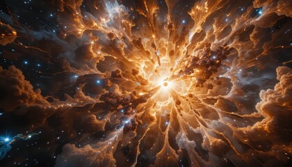 Poster - Explosive Star Formation in the Colorful Depths of Space