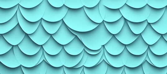 Poster - 3D Abstract Seamless Background, Baby Blue, Low Profile Style, Delicate, Gentle, Light, Wave Texture
