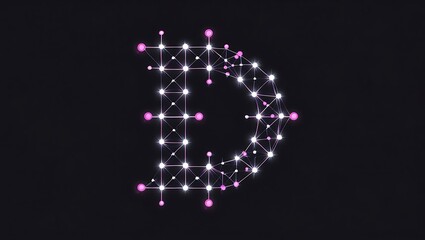 Fototapete - Stylized letter 