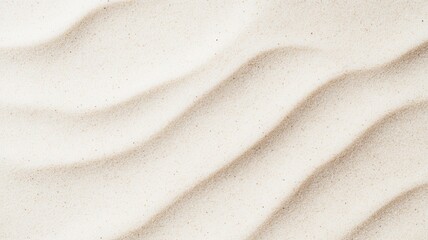Poster - Pristine undulating sand white with gentle ripples, forming tranquil coastal landscape texture