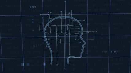Poster - Abstract artificial intelligence technology of big data