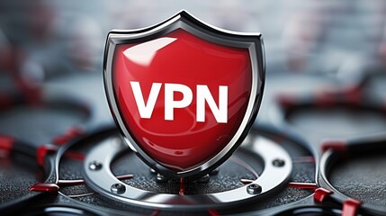 Poster - Protecting your online security with a VPN shield for safe internet browsing