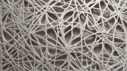Aufkleber - Abstract design featuring intricate, white, interwoven patterns creating a modern, textured backdrop.