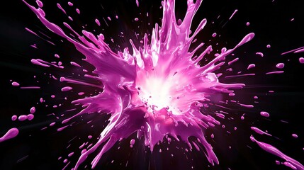 Poster -   A close-up of a purple object with droplets of water at its base