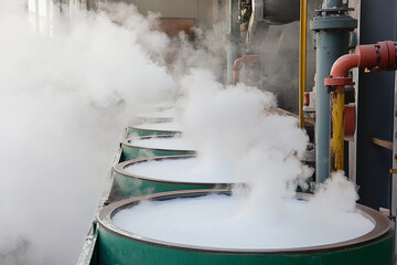 Aufkleber - Potassium hydroxide processing in battery manufacturing facility Generative AI