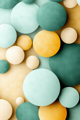 Poster - Colorful abstract circles create a vibrant pattern on a textured background