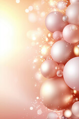 Poster - Colorful bubbles create a vibrant and dreamy background with soft lighting effects