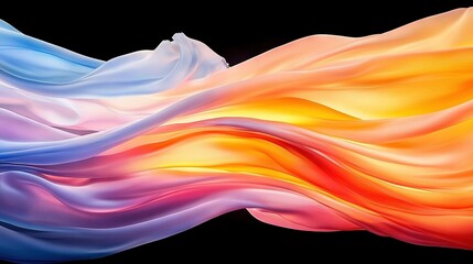 Poster -   A close-up of a phone with a vibrant wave pattern on its back cover