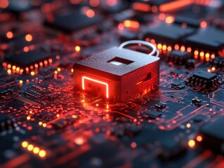 Fototapete - Advanced Cybersecurity Measures for Data Protection