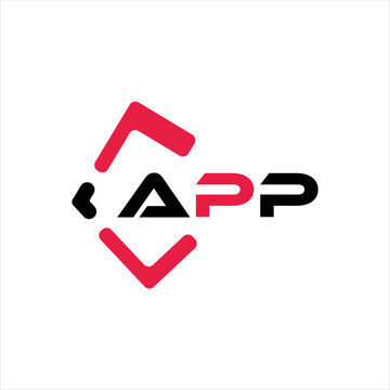APP creative minimalist letter logo. APP unique vector initials alphabet letter logo design
