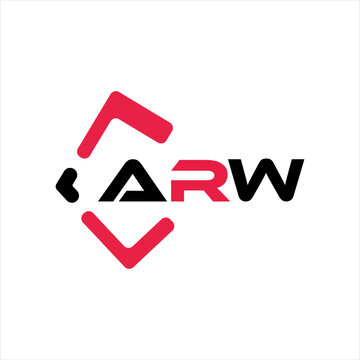 ARW creative minimalist letter logo. ARW unique vector initials alphabet letter logo design