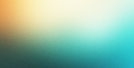Poster - cyan.beige kahaki grainy background effect noise background for social media poster header product d