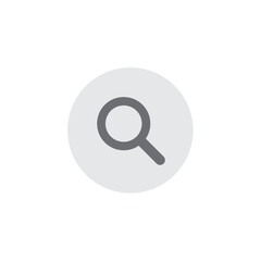 Leinwandbilder - Flat design of search icon. Vector illustration.	