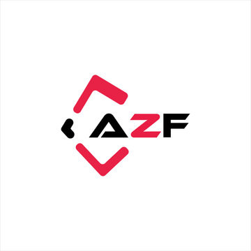AZF creative minimalist letter logo. AZF unique vector initials alphabet letter logo design