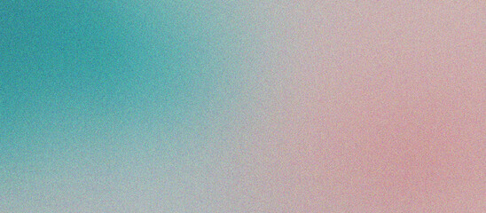 Poster - teal beige peach gradient background grainy effect background for social media poster header product