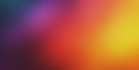 Poster - purple golden red gradient background grainy effect background for social media poster header produc