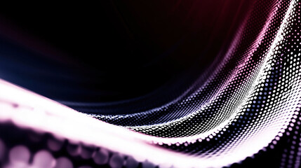 Poster -   Black & White pattern with red lights above and below