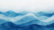 © Aleksandr Matveev - Blue azure turquoise abstract watercolor background for textures backgrounds and web banners design. Abstract background blue colors. Watercolor painting with turquoise sea waves pattern gradient