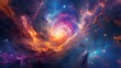 © Auraclicks - Celestial Dreamscape of Creative Awakening featuring swirling cosmic colors luminous nebulae ethereal bursts of abstract patterns that evoke infinite imagination and visionary inspiration