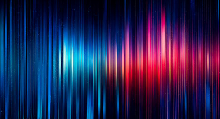 Aufkleber - abstract background featuring vertical lines transitioning from cool blue to warm red. dynamic strea