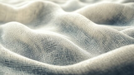 Gentle Waves of Linen Texture with Subtle Lighting, Creating a Serene and Minimalistic Abstract Background for Textile Art or Fabric Design