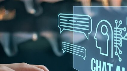 Poster - Explore the capabilities of a Chat Bot powered by Artificial Intelligence technology for seamless human interaction and efficient problem-solving in various applications.