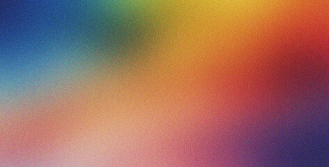 Poster - blue peach red noise background gradient grainy for art product design and social media banner poste