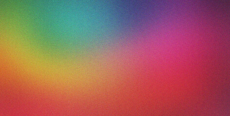 Poster - green red pink effect background gradient grainy for art product design and social media banner post