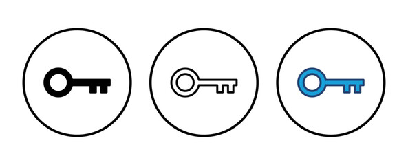 Fototapete - Key icon vector. Key vector icon. Key symbol