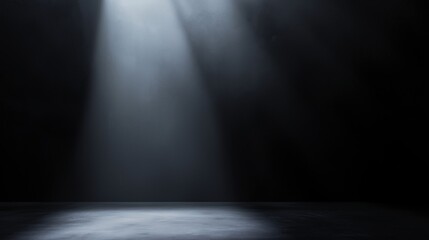 Poster - Smooth Black Background with Subtle Light and Shadow Effects
