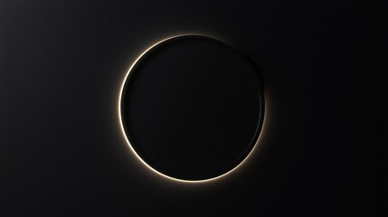 Poster - Elegant Soft Black Circular Wallpaper with Subtle Light Effects