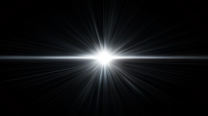 Poster - Bright Symmetrical Glow on Rich Black Background for Visual Impact