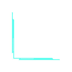 Wall Mural - y2k retro hud element. abstract digital frame in nostalgic 90s style. this graphic icon serves as a 