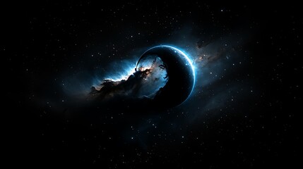 Wall Mural - Dark space planet