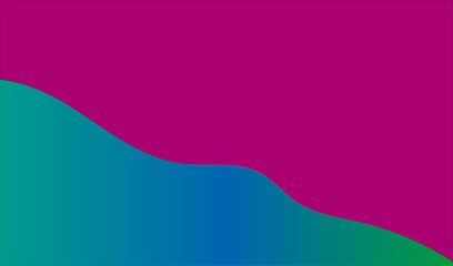 Poster - abstract art with smooth wave patterns modern flat design