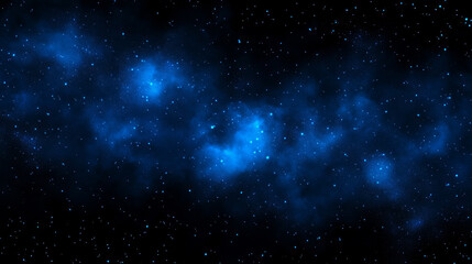 Wall Mural - stunning cosmic scene with vibrant blue hues and stars