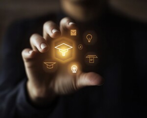 Leinwandbilder - Immersive AR Learning Revolution Next-Gen Digital Education Interface Transforming Skill Acquisition for Millennial and Gen Z Professionals