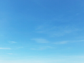 Wall Mural - clear blue sky background and empty space for your design, no cloud horizontal shape.