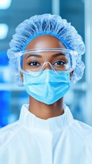 Aufkleber - Precision Healthcare Innovation Next-Gen Medical Professional in Advanced PPE, Embodying Pandemic Resilience and Cutting-Edge Scientific Expertise for Global Wellness Transformation