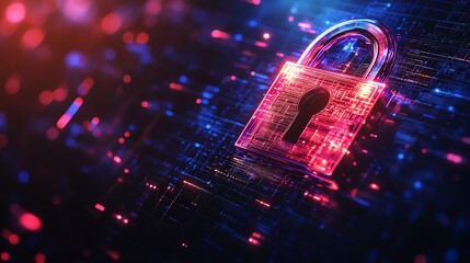 Poster - Data protection network, glowing encryption layers, secure cyberspace connections, futuristic information security, hightech technology design, ultraHD