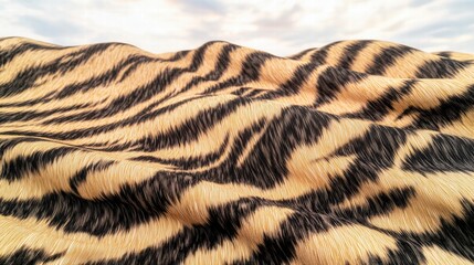 Poster - Natural cowhide leather skin displayed with intricate patterns and unique textures for design use