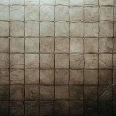 Poster - Rustic wall constructed from weathered bricks with a textured surface perfect for architectural photography