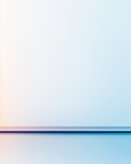 Poster - Minimalist white wall with soft blue background creating a calm and serene atmosphere for decor