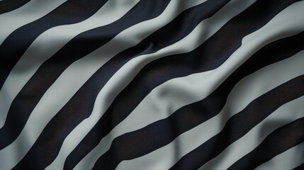 Poster - Eye-catching zebra print fabric featuring bold black and white stripes for fashion and decor use
