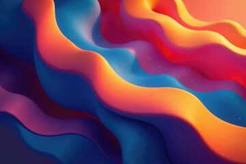 Wall Mural - abstract geometric shapes repeat infinitely, vibrant colors , seamless, graphic, clean