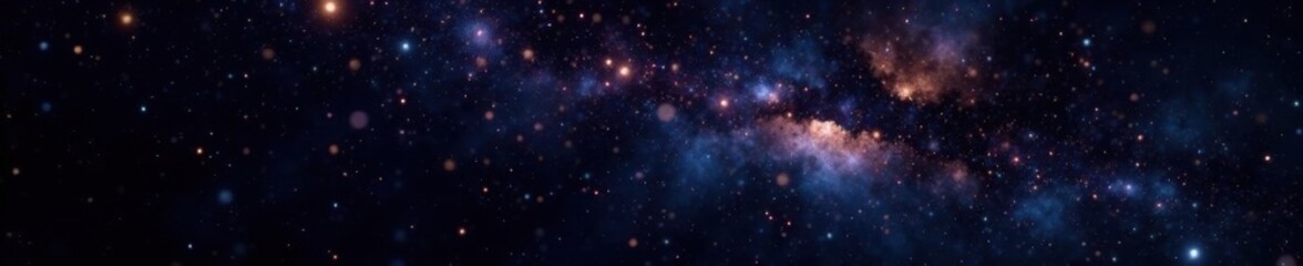 dark space with sparkling stars on black background, space, darkness