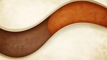Poster - Abstract Background with Swirling Brown and Beige Tones