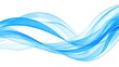 © JUAN_COLLECTION - Abstract blue wave, flowing design, white background, dynamic movement, website banner