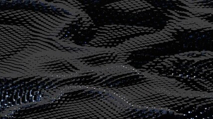 Poster - 3d rendering abstract art animation with abstract moving shape